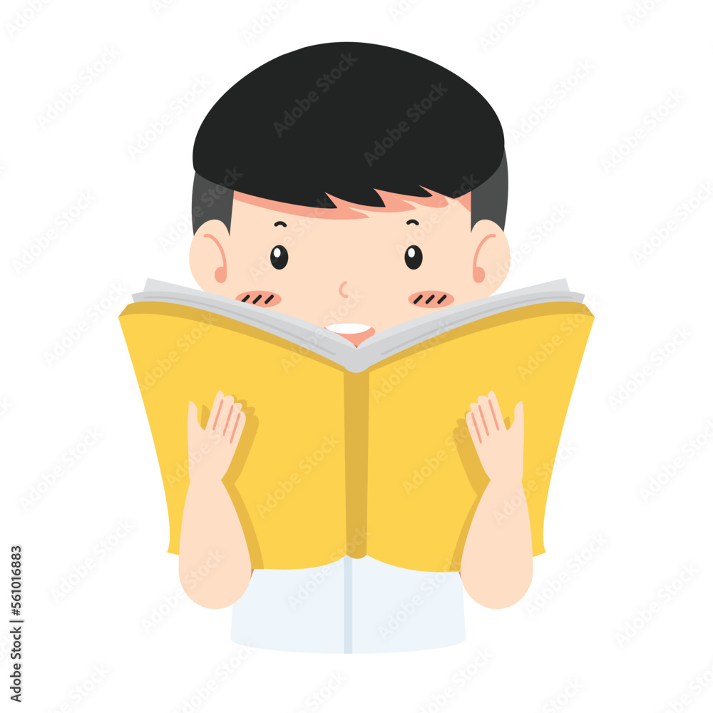 student reading a book vector student reading a book vector