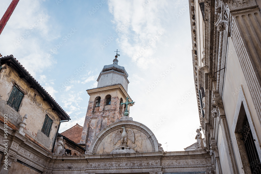Fototapeta premium Buildings, canals and amazing architecture of the old city of Venice - Italy