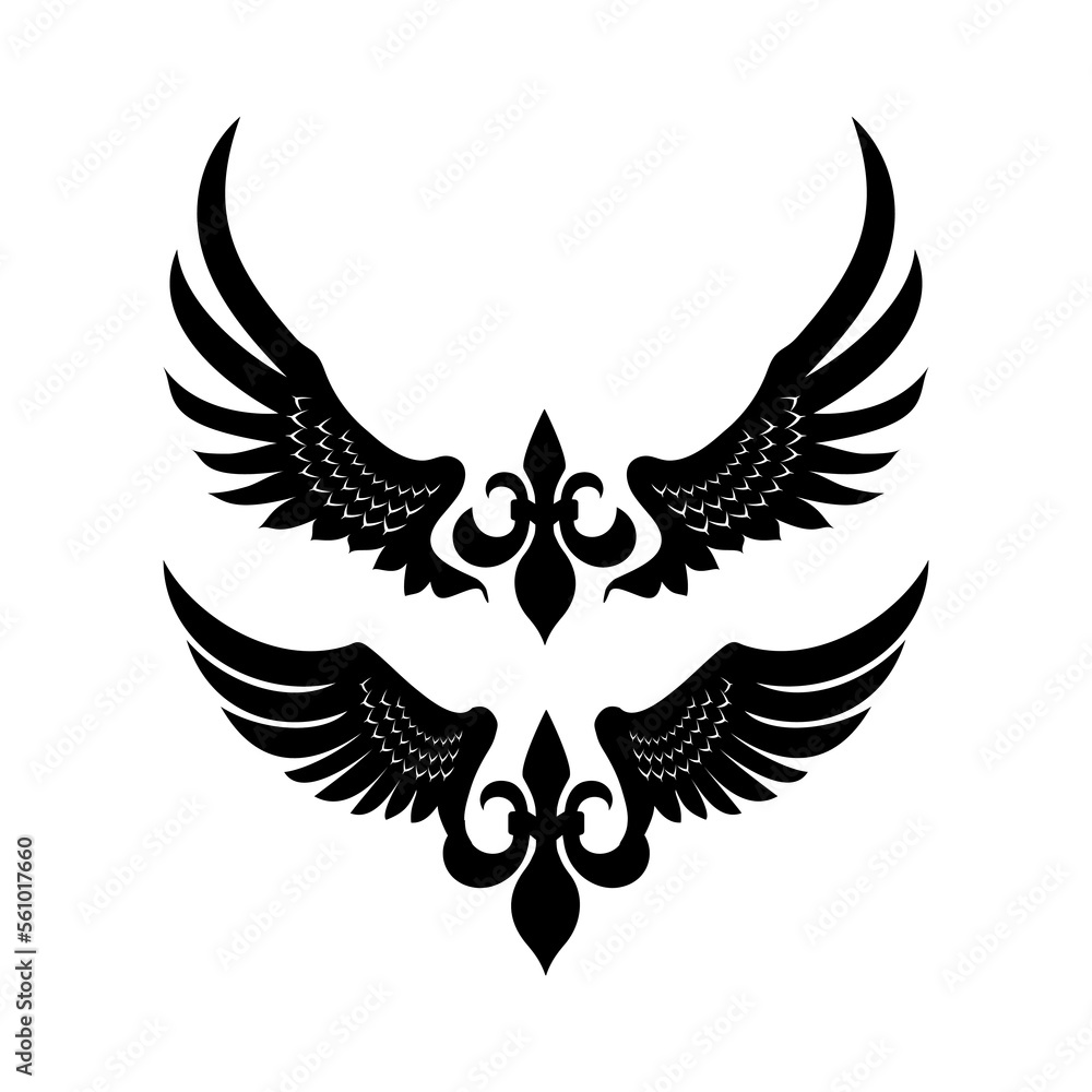 Wings vector design for logo Wings vector design for logo