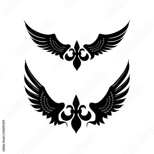 Wings vector design for logo