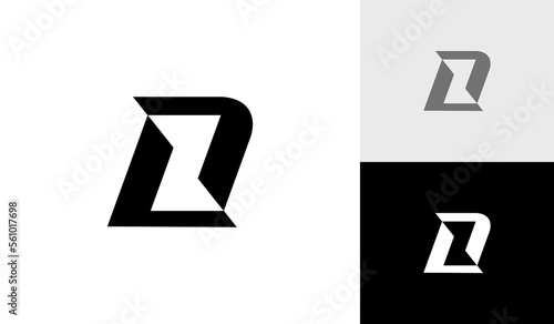 Letter LA monogram logo design vector