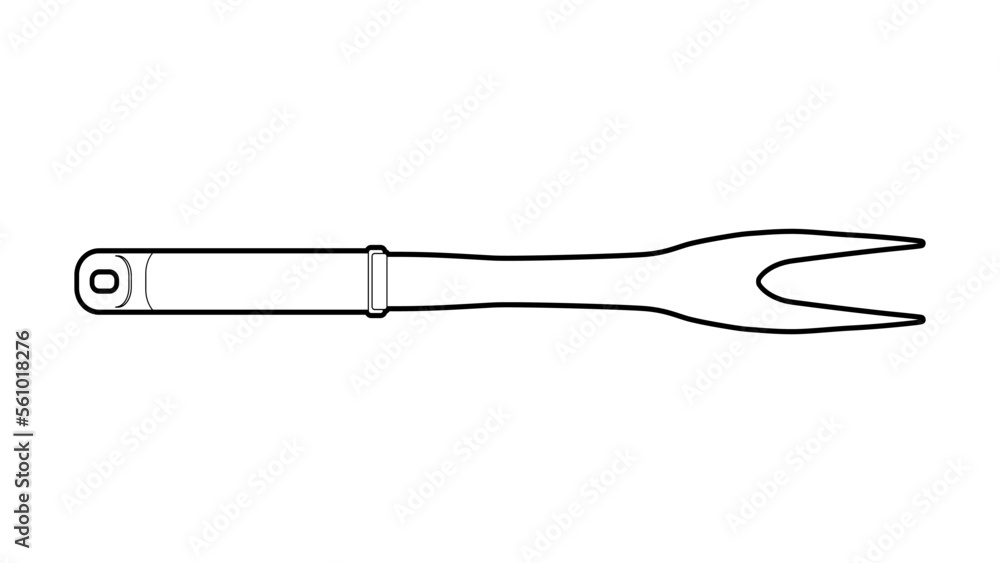 The best Grill Fork, outline flat icon, isolated on white background. Vector illustration in trendy style. Editable graphic resources for many purposes. The best Grill Fork, outline flat icon, isolated on white background. Vector illustration in trendy style. Editable graphic resources for many purposes.