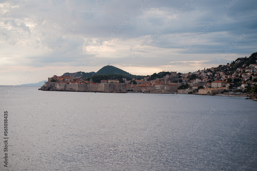 The amazing sea side citadel of dubrovnik, Croatia during summer time