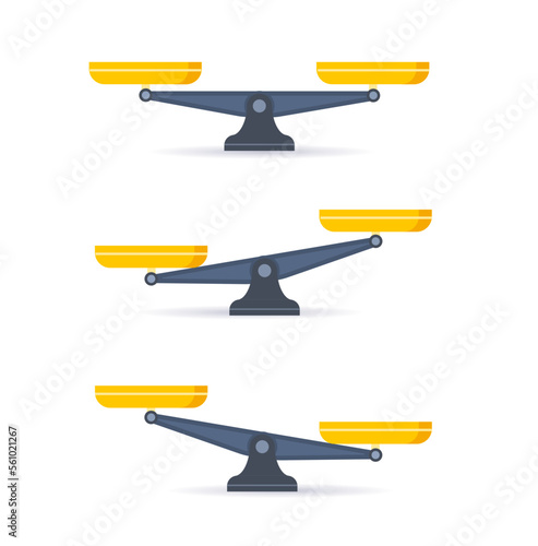 scale icon. Libra isolated on white background. Vector illustration