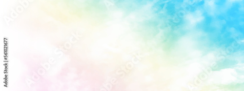 artistic fluffy cloud and sky with gradient color. artistic soft cloud and pastel sky abstract background with grunge texture