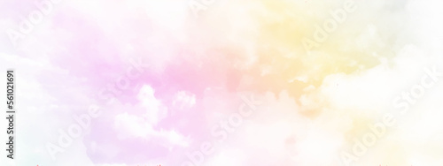 Colorful sky and soft clouds for background and postcard. Abstract and pastel color.