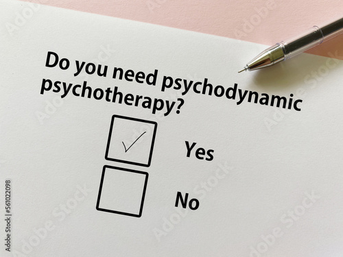Questionnaire about counseling and therapy