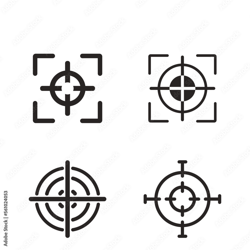Fototapeta premium sniper telescope icon