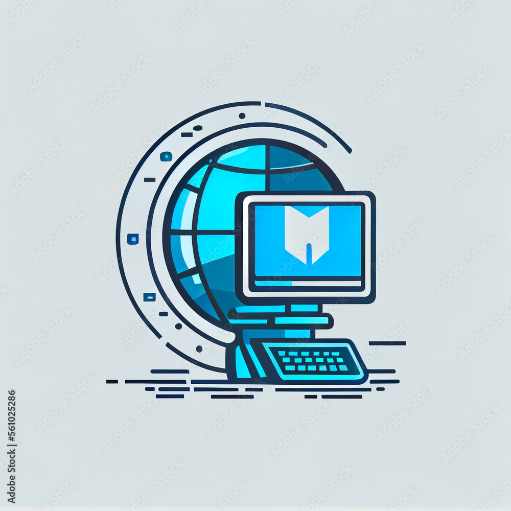 Elegant, Global, Tech Business logo ( Generative-AI) Elegant, Global, Tech Business logo ( Generative-AI)