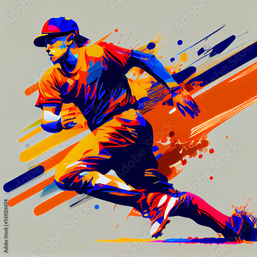 Playing Baseball, concept art, ball, competition, game, illustration, cartoon