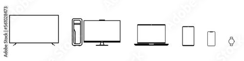 devices gadgets computer phone laptop TV tablet watch 