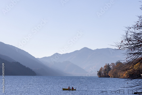 後光が差す中禅寺湖 photo