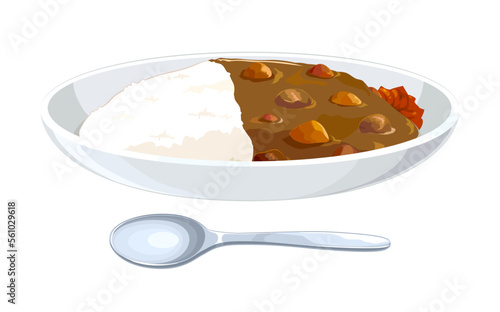カレーライスのイラスト