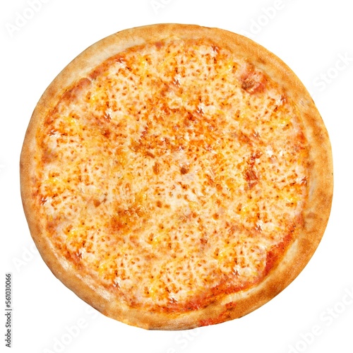 Delecious pizza isolated on white background