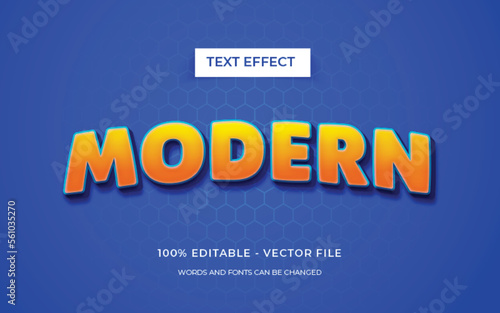 Editable 3D text effect or graphic text style