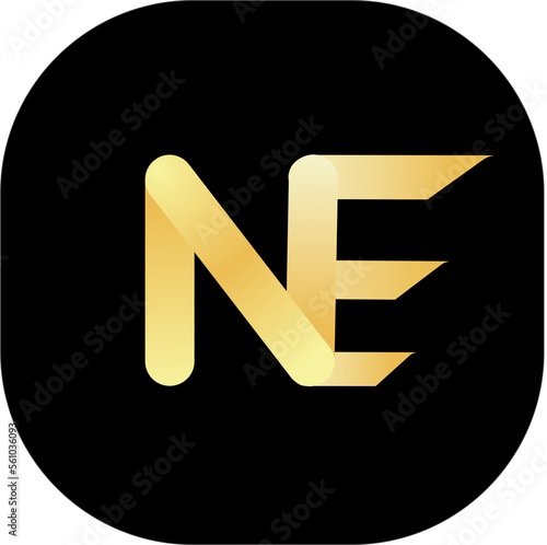 NE logo 3d