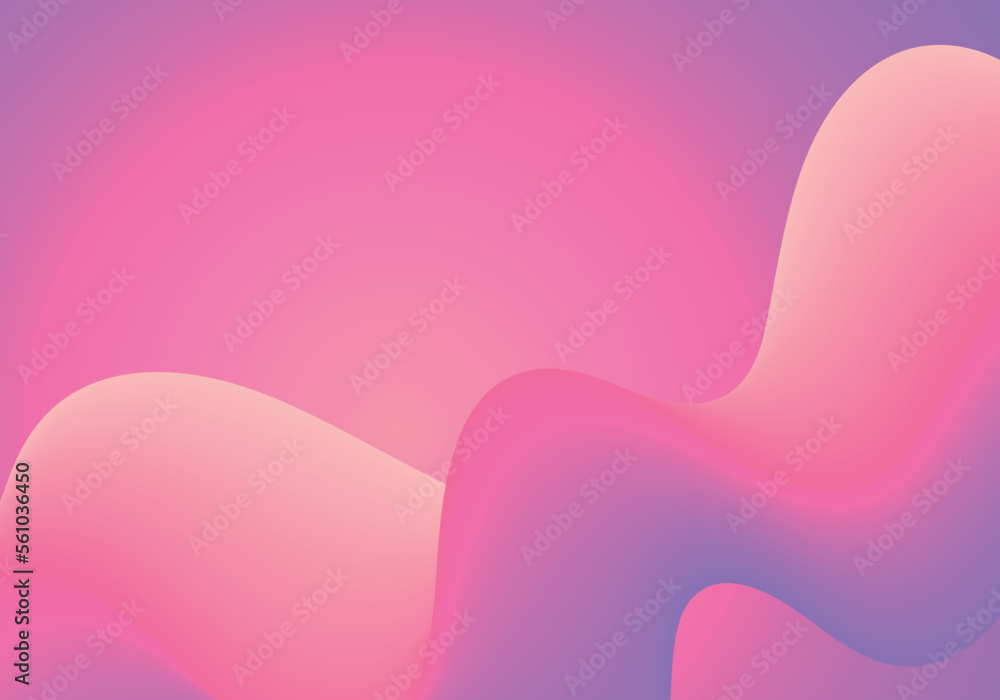 Trendy Minimalistic Fluid Blurred Gradient Background. Poster, Brochure, Advertisement, Banner