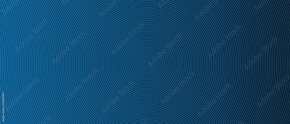 Circle lines pattern on blue background. Circle lines pattern for backdrop, brochure, wallpaper template. Realistic lines with repeat circles texture. Simple geometric background, vector illustration Circle lines pattern on blue background. Circle lines pattern for backdrop, brochure, wallpaper template. Realistic lines with repeat circles texture. Simple geometric background, vector illustration