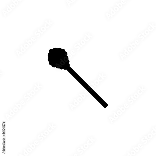 Honey dipper icon. Simple style honey big sale poster background symbol. Honey dipper brand logo design element. Honey dipper t-shirt printing. vector for sticker.