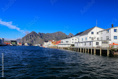 On a road trip to Henningsv  r a old fishing village in the Lofoten area  as well as some mountain walks Norland county Norway Europe