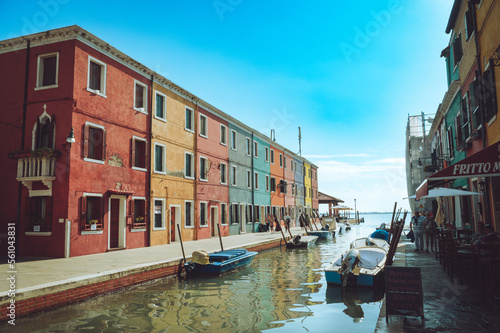 Burano Venice Italy Colourful Houses by the River  © Marco