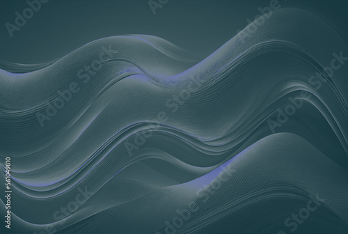 Blue wave wallpaper with generative ai technology