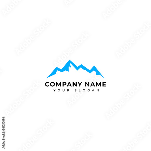 Mountain logo vector design template  wealth management logo