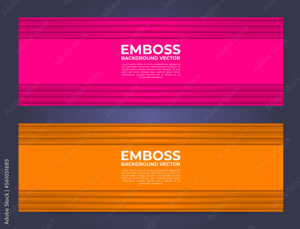 Minimalist abstract banner vector, modern embossed background with empty space Minimalist abstract banner vector, modern embossed background with empty space