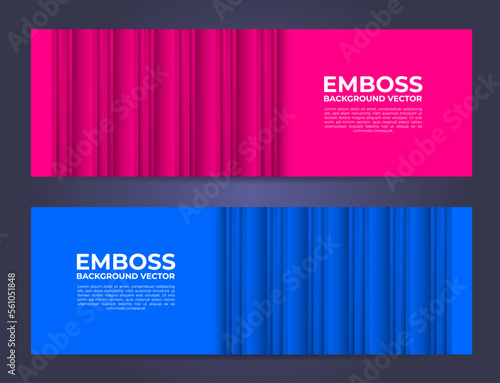Minimalist abstract banner vector, modern embossed background with empty space