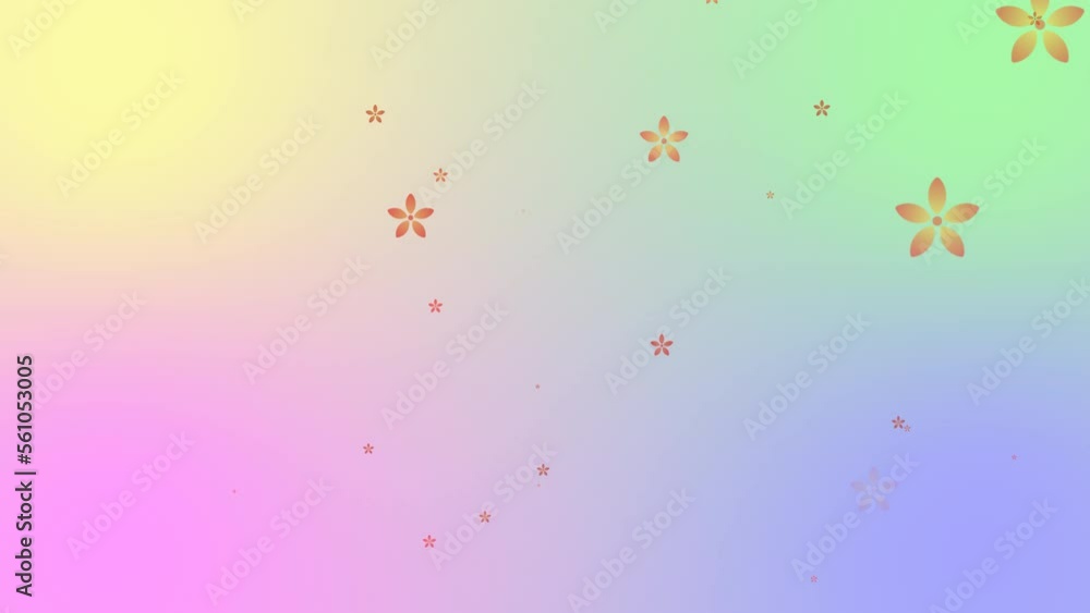 Petal flying particles with gradient background Petal flying particles with gradient background