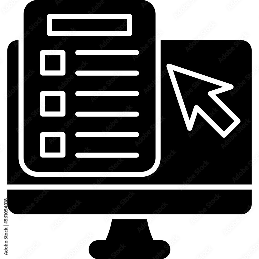 Online Test Icon Online Test Icon