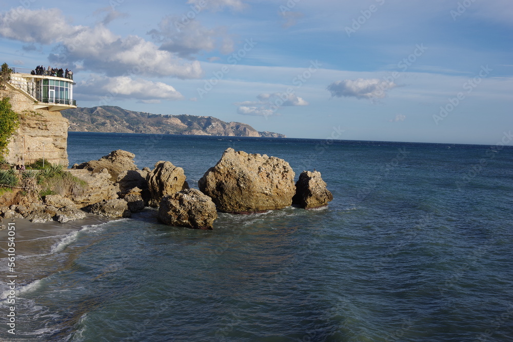 Boulders at the mediterranean sea