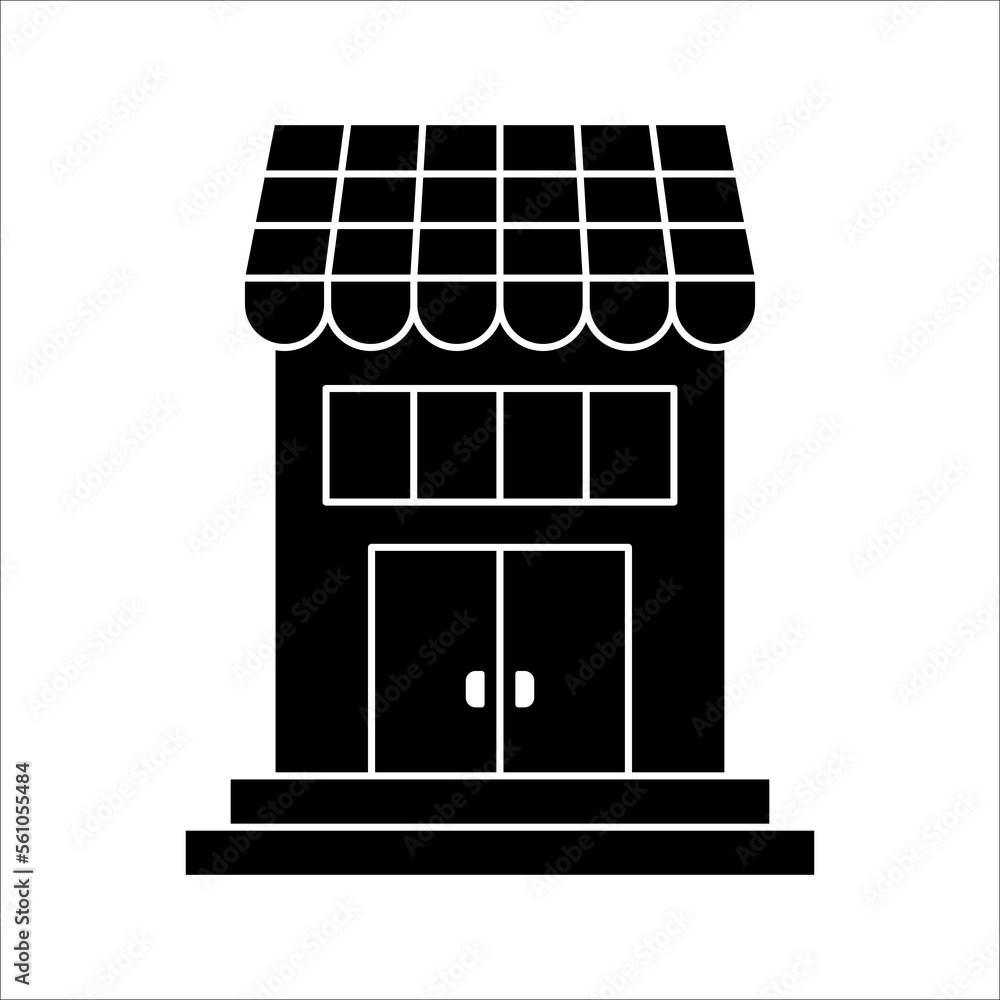 Shop building icon illustration isolated vector sign symbol, eps 10. Shop building icon illustration isolated vector sign symbol, eps 10.