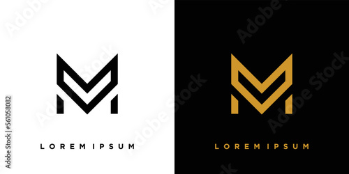 Modern and powerful M logo design