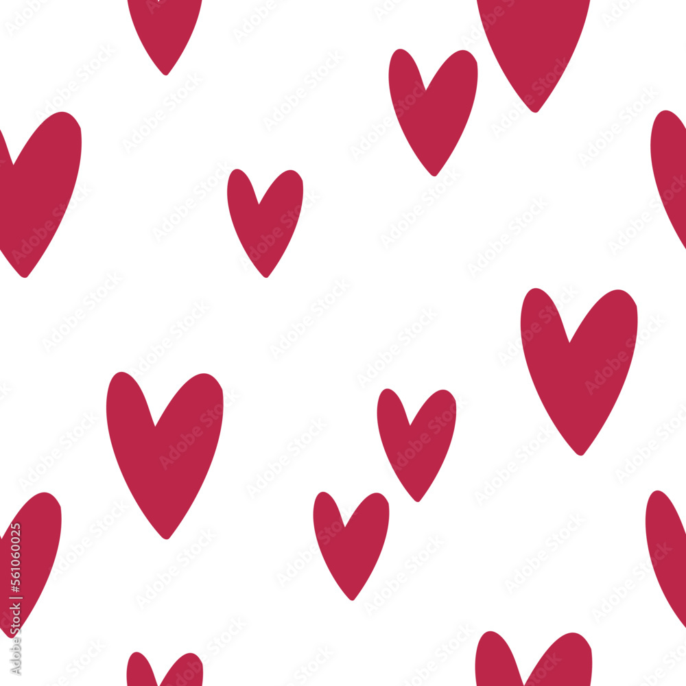 valentines day seamless pattern, heart png digital paper, couple love clipart, valentines day party clip art, Vector illustration in flat cartoon style.