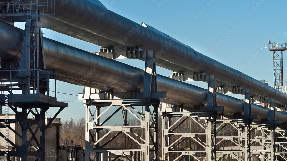 pipeline close-up against the blue sky pipeline close-up against the blue sky