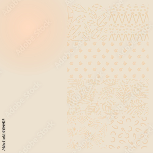 Abstract background illustration with flowers
