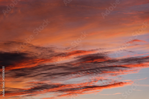 beautiful sunset in the mountains