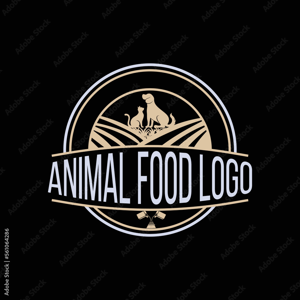 Obraz premium Pet Premium Animal Food Logo