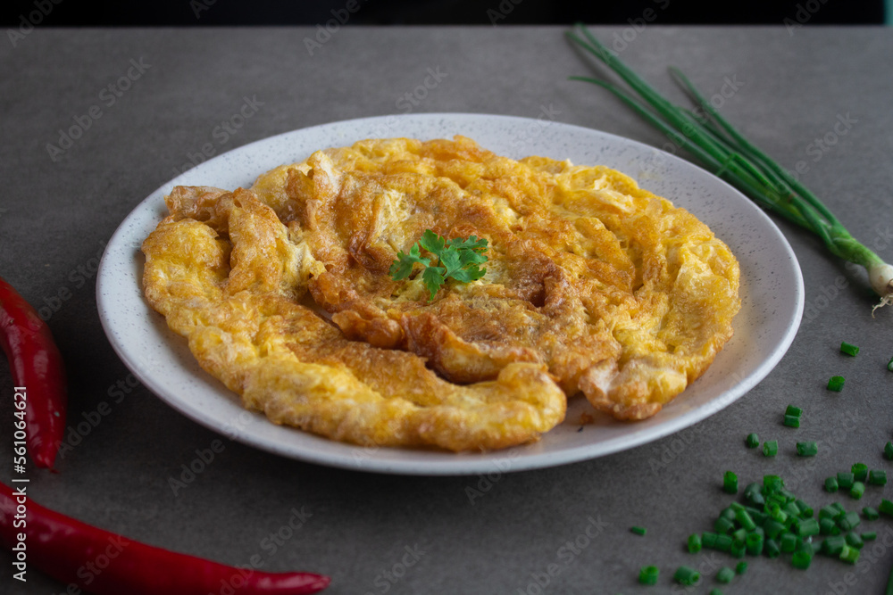 Omelette, fried egg thai style.