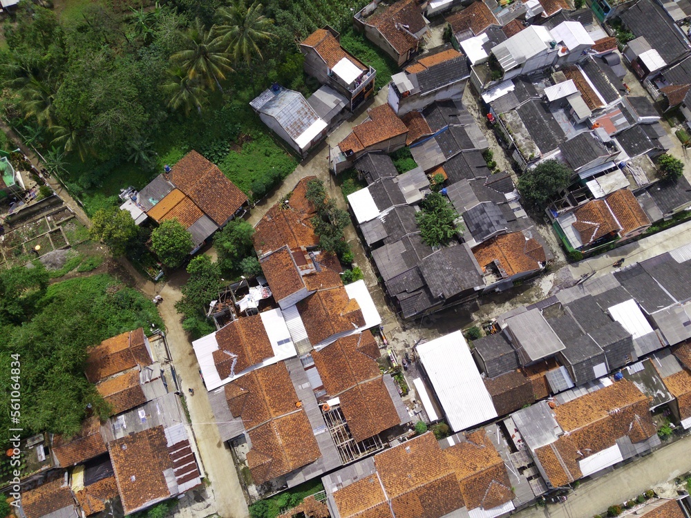 Abstract Defocused Blurred Background Demographic view of dense housing in the Cikancung area - Indonesia. Not Focus Abstract Defocused Blurred Background Demographic view of dense housing in the Cikancung area - Indonesia. Not Focus