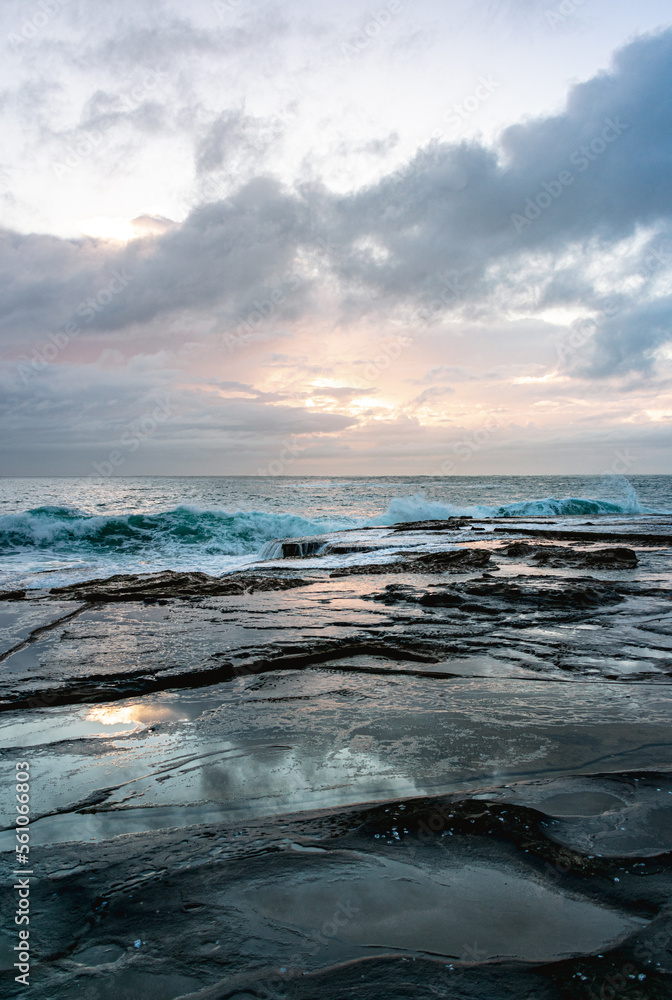 Sunset over the sea in Dee why - NSW