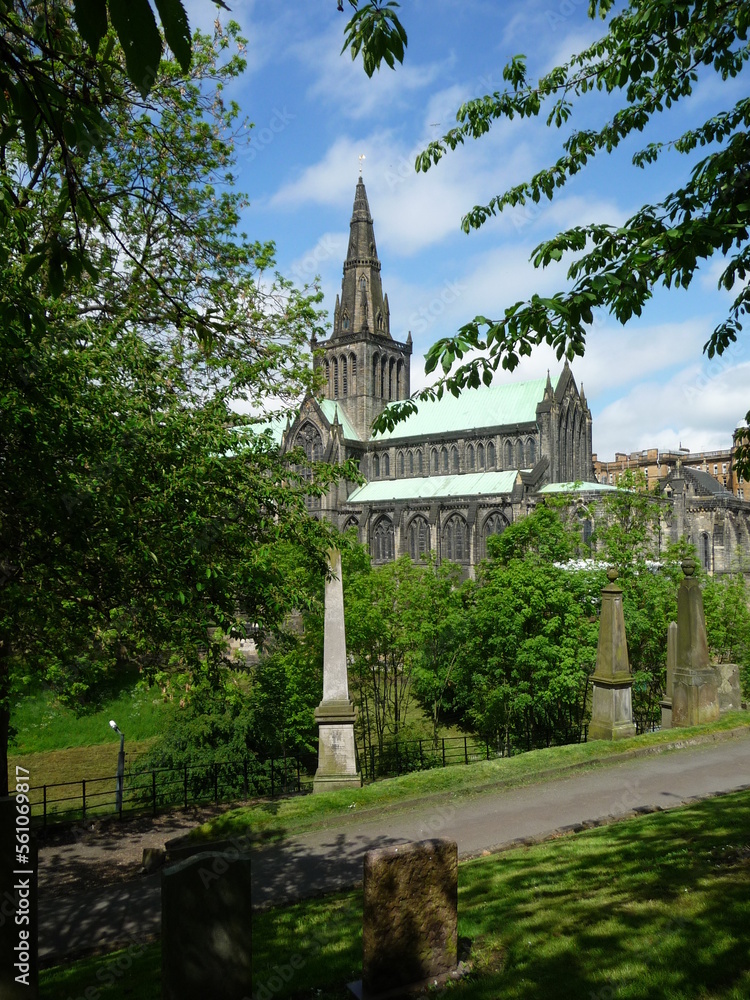 Obraz premium Glasgow Cathedral from the south east.