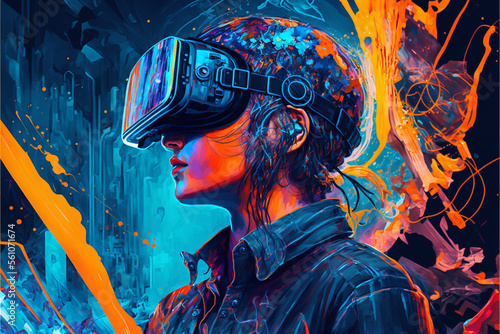 Dive into the Metaverse Explore its vastness and discover new possibilities with the help of VR technology. Experience a world that is beyond imagination enjoy its immersive environment generative AI