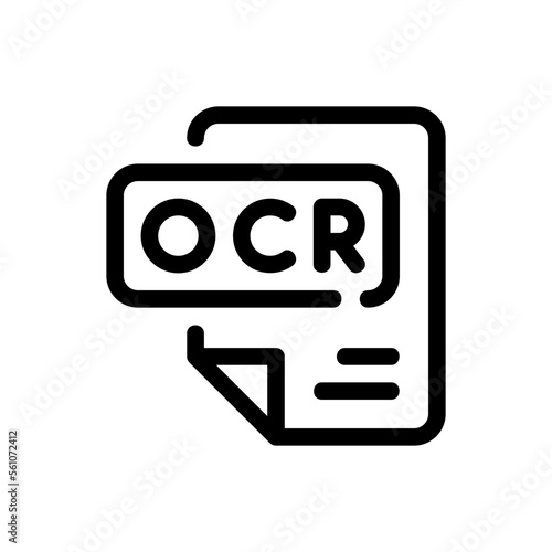 ocr line icon photo