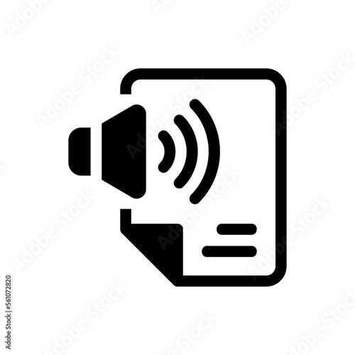 transcription glyph icon