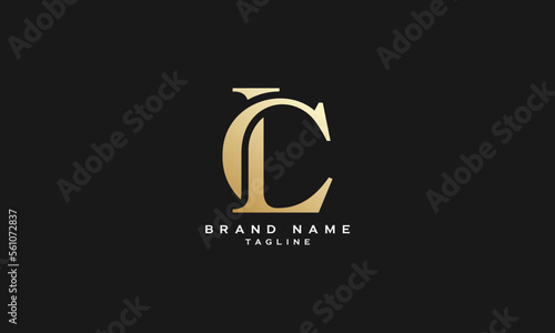 LC, CL, Abstract initial monogram letter alphabet logo design