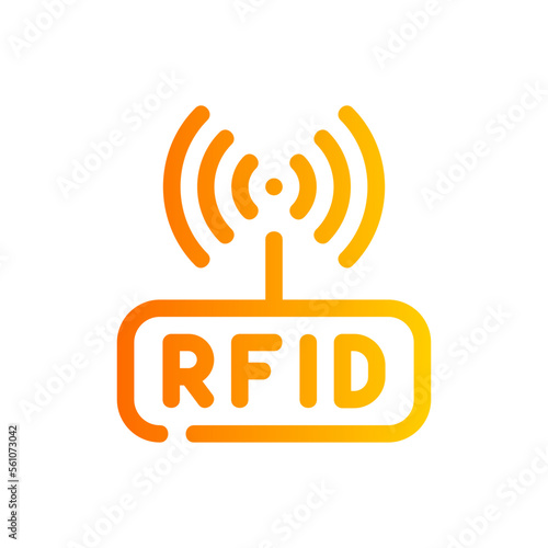 rfid gradient icon