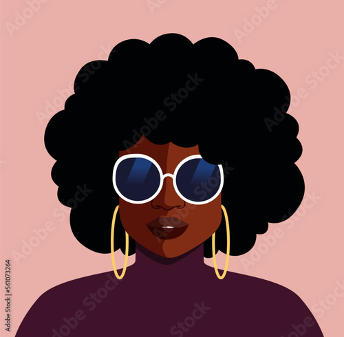 Sunglasses and groovy girl