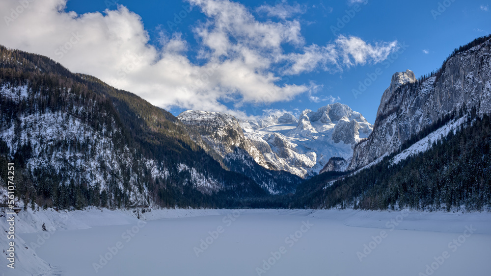 Gosausee und Hoher Dachstein im Winter
